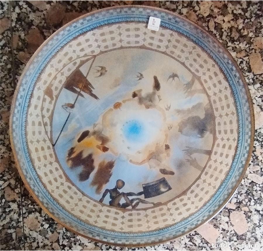 Vintage: PLATO DE DALI CRISTAL DE VENECIA CALDIER ITALIA FUNDACION GALA 2003 37 CM DE DIAMETRO