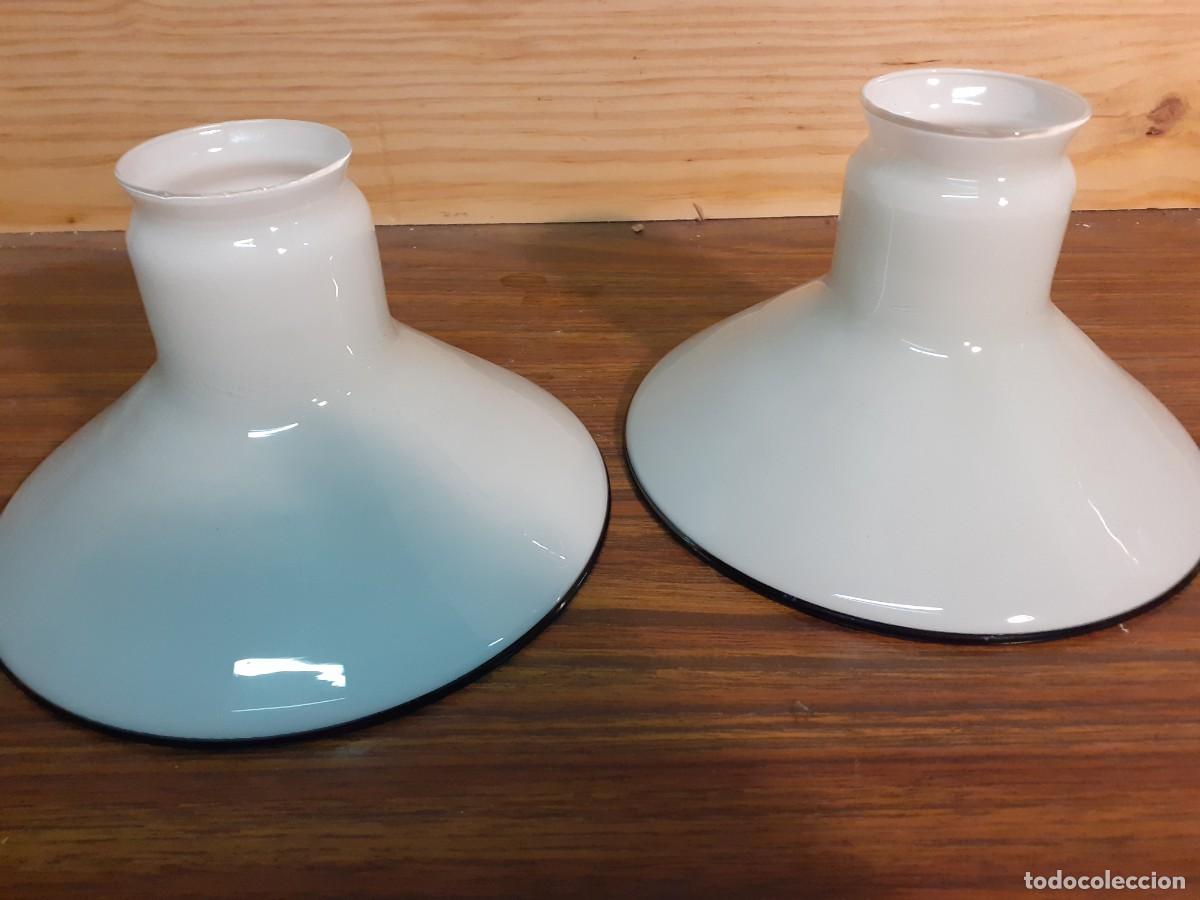 Vintage: Tulipas porcelana con ribete negro