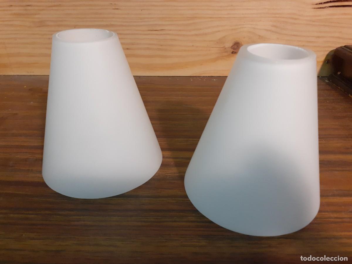 Vintage: Tulipas cristal blanco conicas