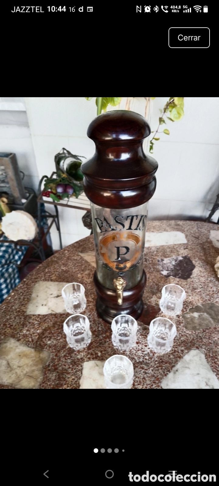 Vintage: Dispensador de Licor Past&iacute;s
