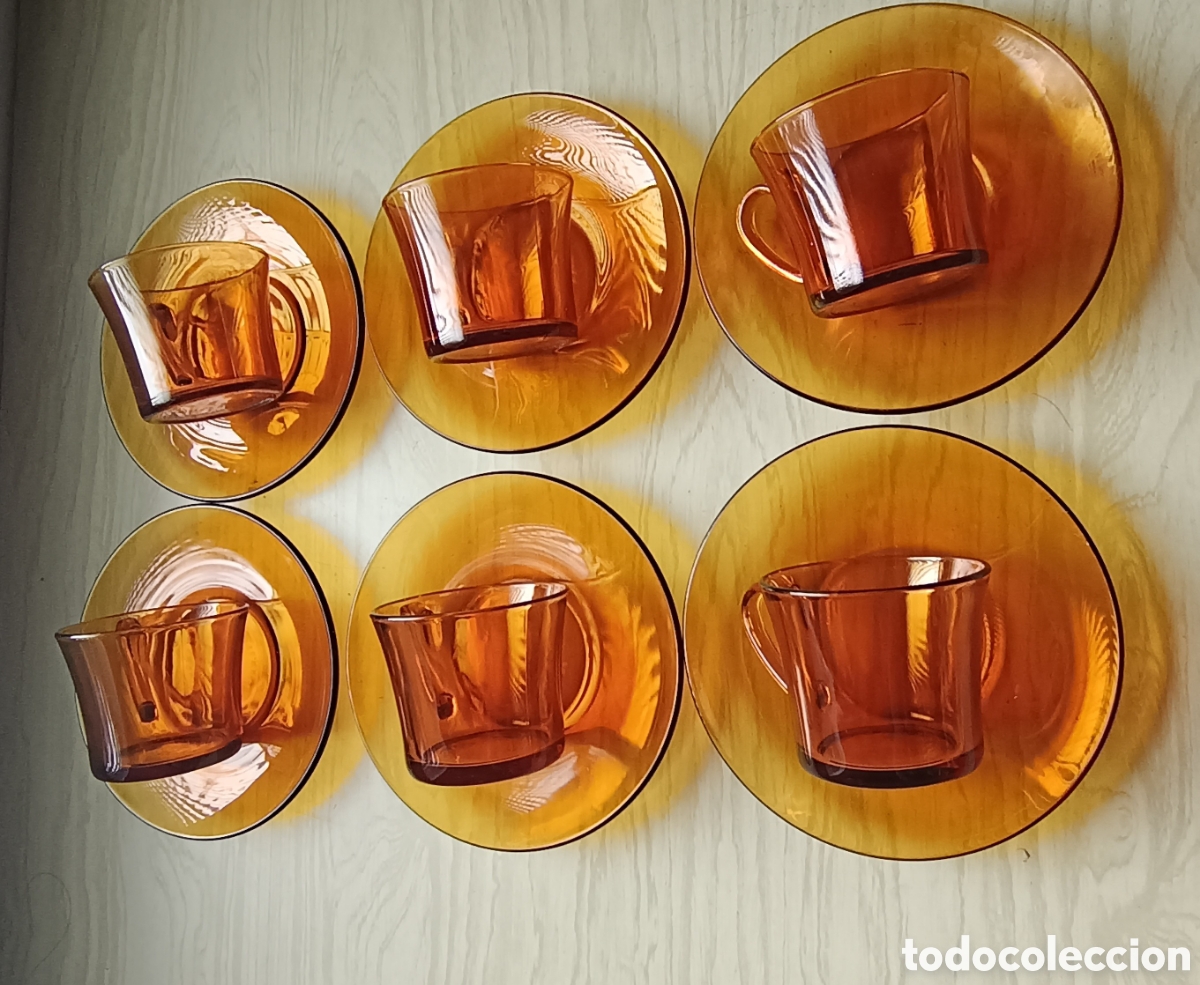 Vintage: 6 TAZAS +6 PLATOS CAFE-NUEVAS A ESTRENAR