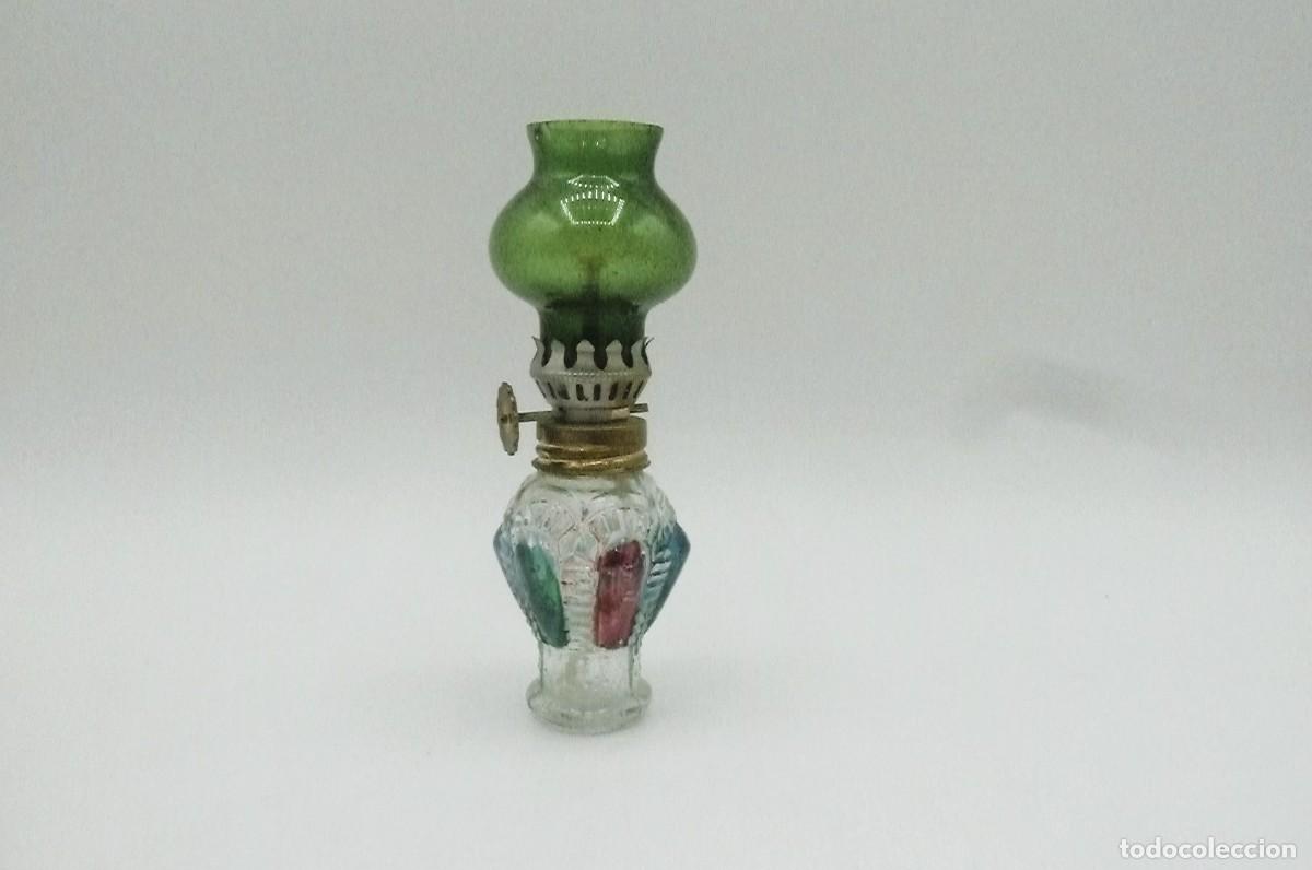 Vintage: Mini quinqu&eacute; verde 12cm - Foto 1