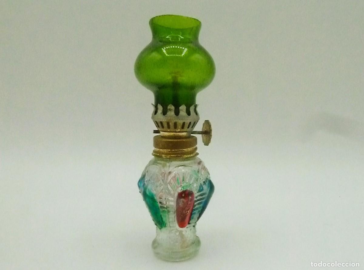 Vintage: Mini quinqu&eacute; verde 12cm - Foto 2