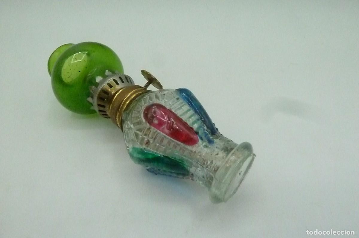Vintage: Mini quinqu&eacute; verde 12cm - Foto 3