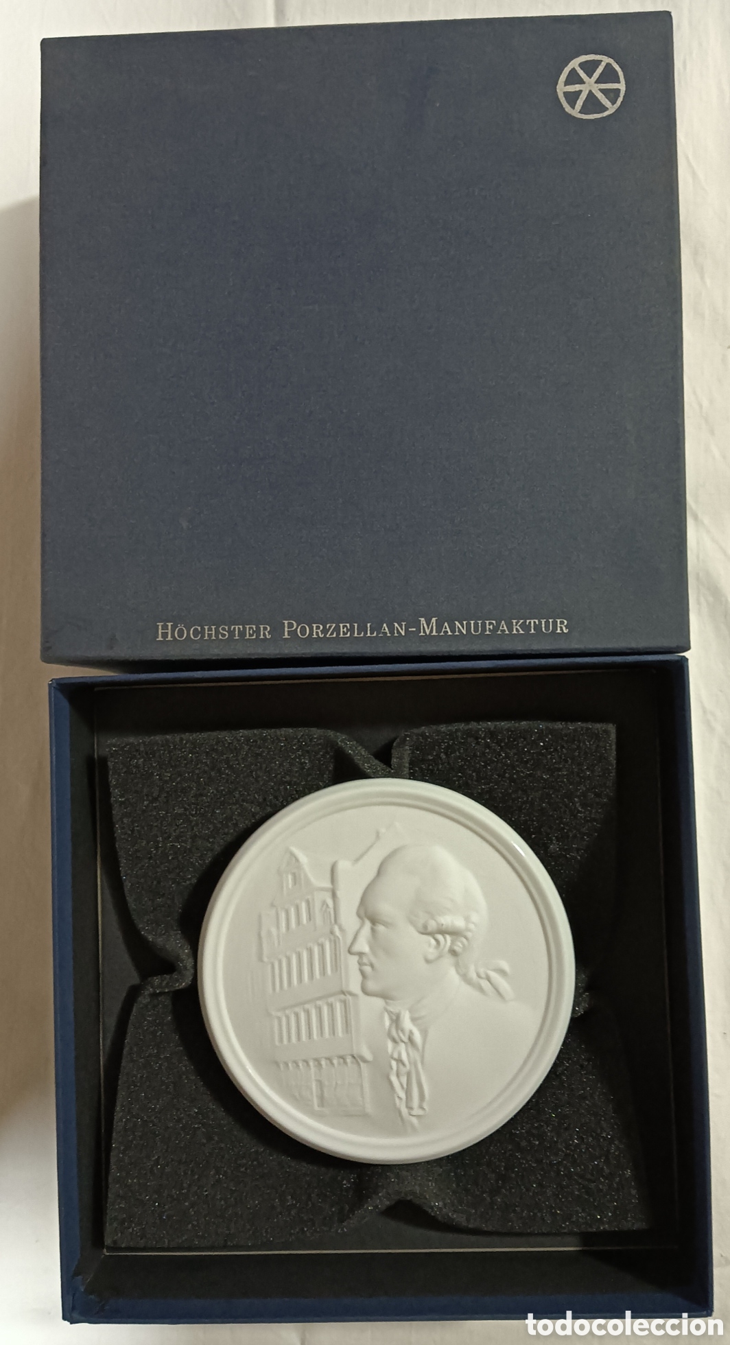 Vintage: MEDALLA O PLACA DE PORCELANA HOCHSTER