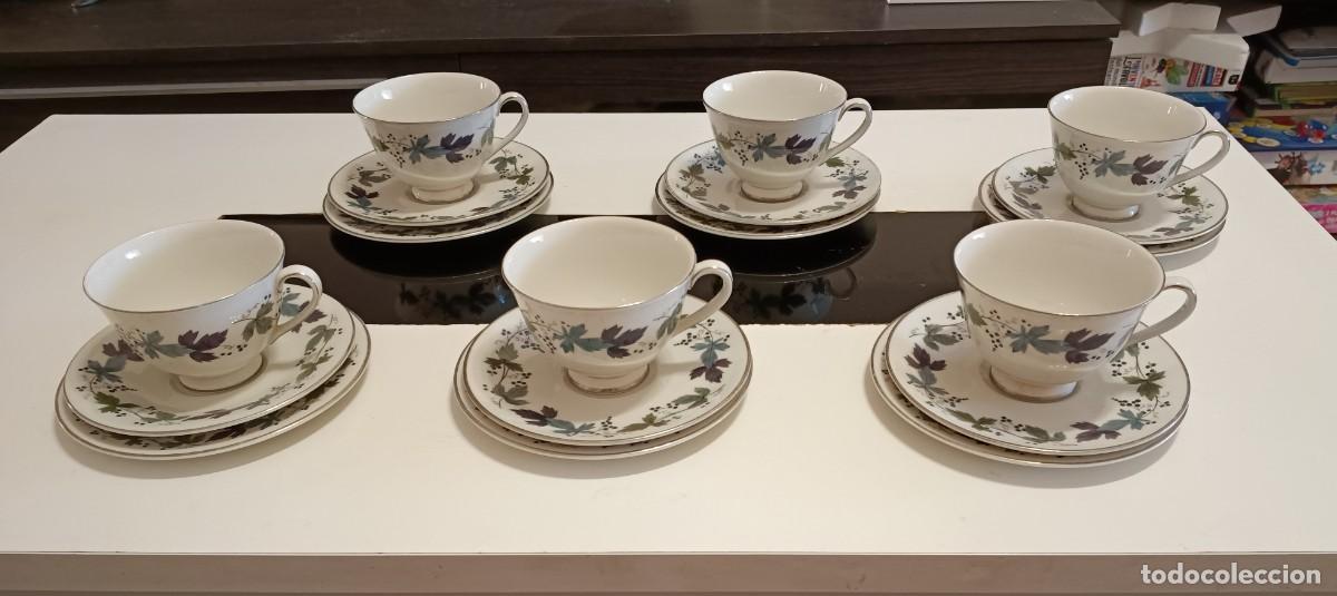 Vintage: SE VENDE ESTE PRECIOSO SERVICIO DE 6 TRIO DE T&Eacute; DE PORCELANA FINA,DE LA MARCA ROYAL DOULTON