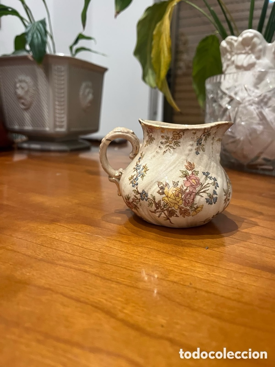 Vintage: Jarra de leche de Sarreguemines - Foto 1