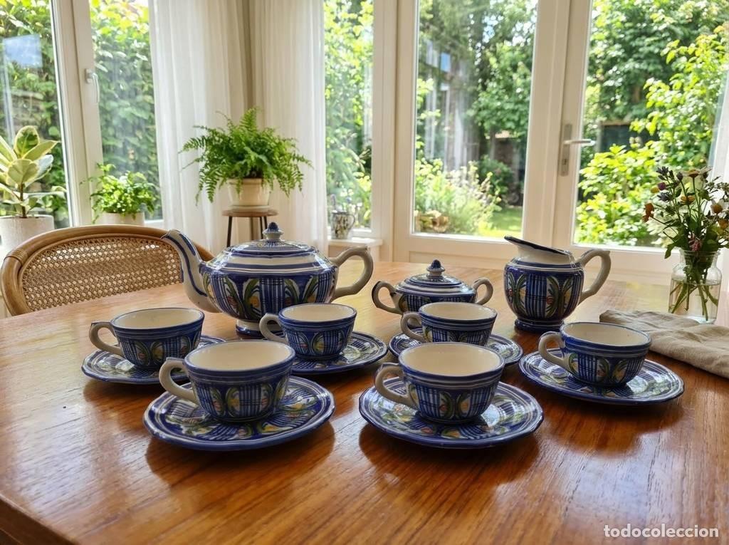 Vintage: JUEGO DE CAF&Eacute; DE CER&Aacute;MICA