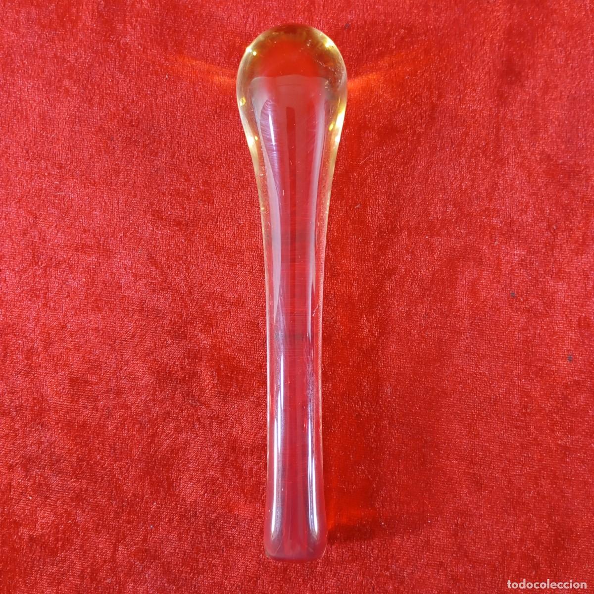 Vintage: AGITATEUR VINTAGE DE VIDRIO SOPLADO - ESTILO MID-CENTURY MODERN - SIGLO XX - 18 CM DE LARGO