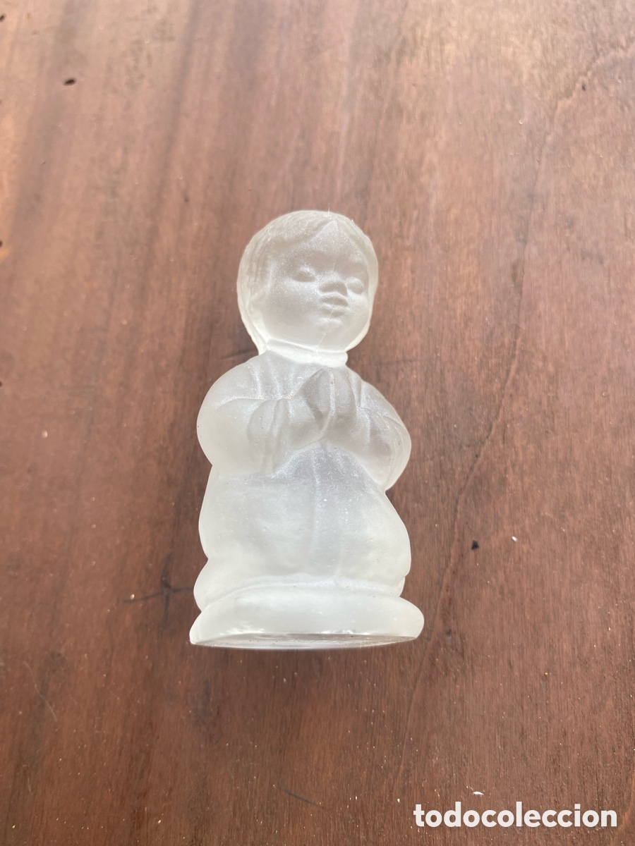 Vintage: Figura Goebel vintage de cristal satinado / esmerilado - Ni&ntilde;a rezando (1978)