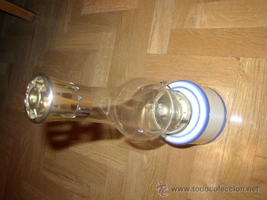 Vintage: Quinqu&eacute; con base de porcelana, 32 cms - Foto 1