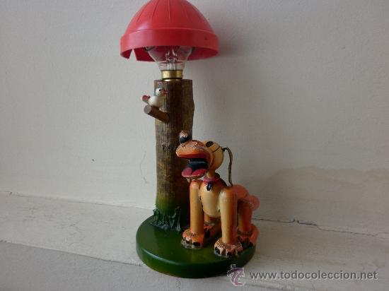 Vintage: CURIOSA LAMPARA DE PLUTO DE DISNEY DE 1956 - Foto 2