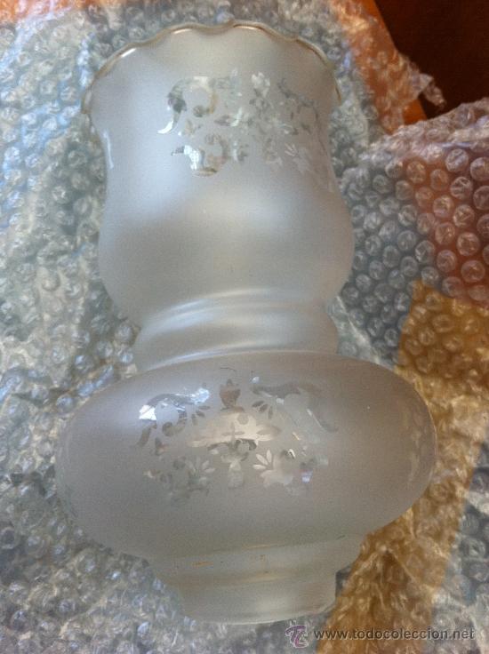 Vintage: tulipa de cristal de aplique o lampara - Foto 5