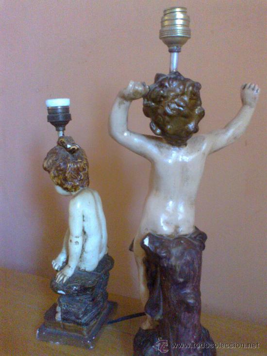 Vintage: DOS LAMPARAS DE ANGELITOS - Foto 7