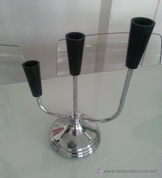 Vintage: PAREJA DE CANDELABROS - Foto 2