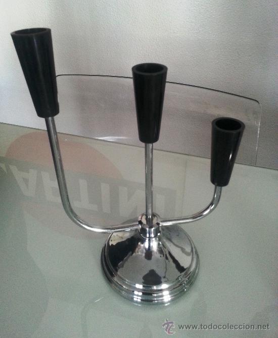 Vintage: PAREJA DE CANDELABROS - Foto 3