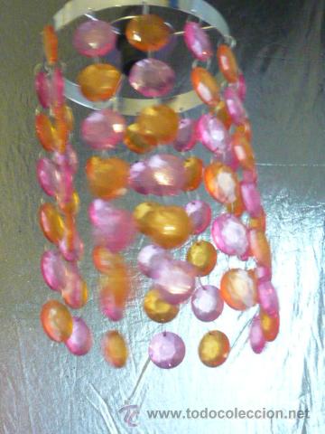 Vintage: L&aacute;MPARA COLGAR, NARANJA Y ROSA NUEVA - Foto 1