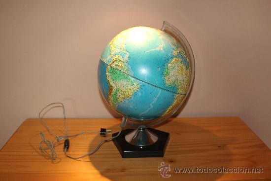 Vintage: Lampara globo terraqueo - Foto 1