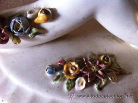 Vintage: PORTAVELAS PORCELANA - Foto 6