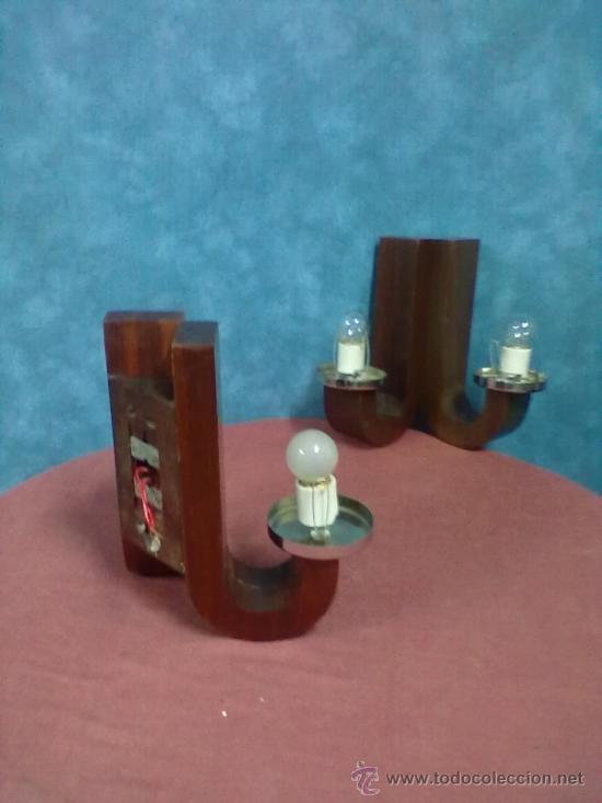 Vintage: PAREJA DE APLIQUES ART-DECO VINTAGE - Foto 3
