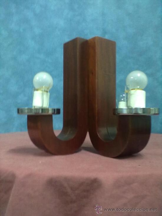 Vintage: PAREJA DE APLIQUES ART-DECO VINTAGE - Foto 4