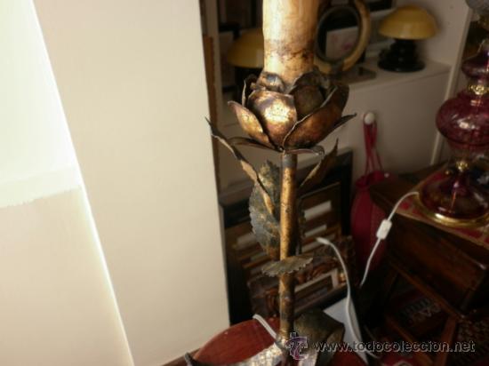 Vintage: L&Aacute;MPARA DE MESA DE FORJA DE LOS A&Ntilde;OS 60 - Foto 3