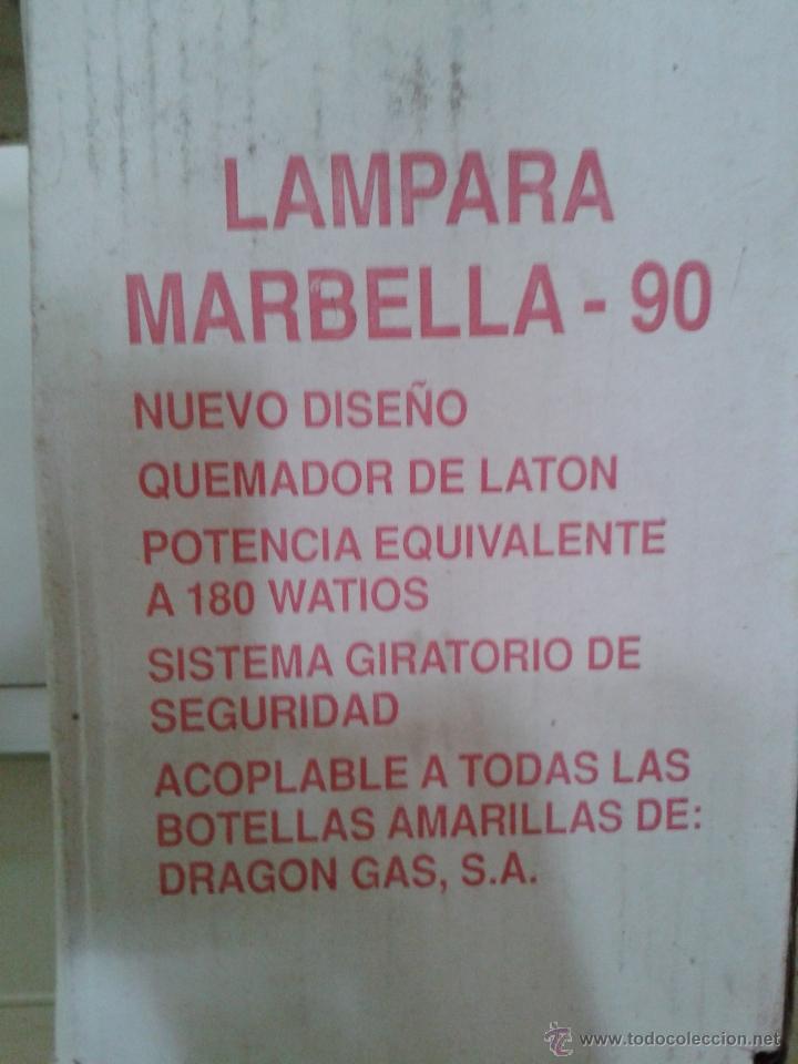 Vintage: LAMPARA MARBELLA - 90   -- DRAGON GAS -- - Foto 3