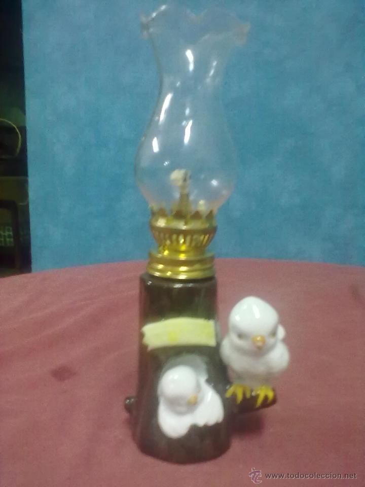 Vintage: QUINQUE DE MECHA PORCELANA - Foto 1