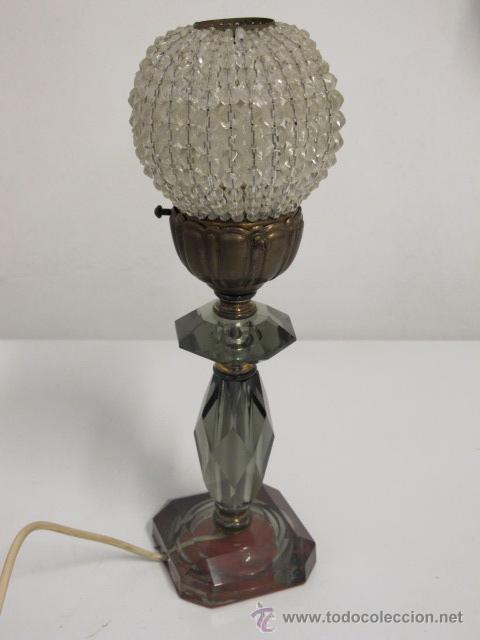 Vintage: L&aacute;mpara de cristal tallado - Foto 1