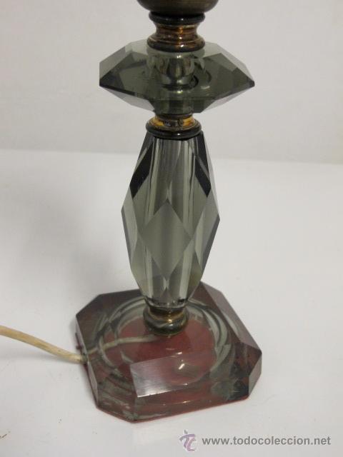 Vintage: L&aacute;mpara de cristal tallado - Foto 4