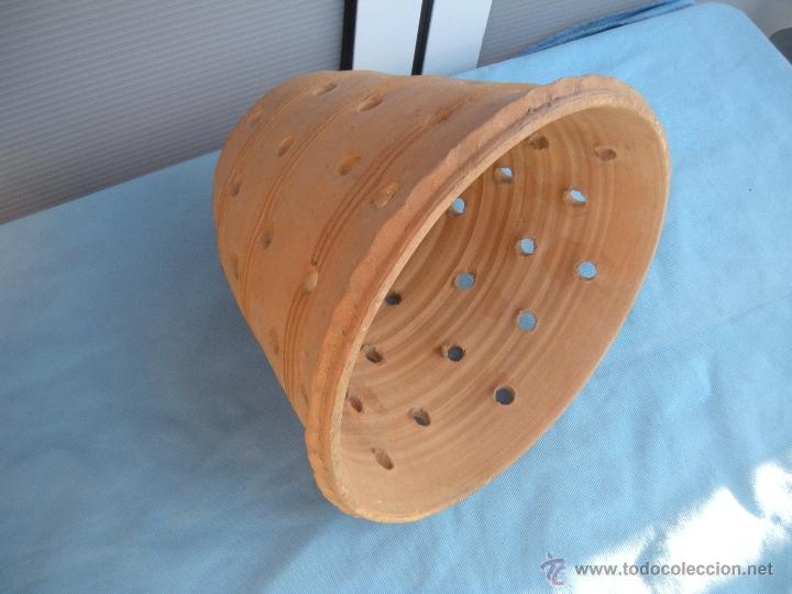 Vintage: L&Aacute;MPARA TULIPA DE TERRACOTA CON FORMA DE CAMPANA - Foto 2