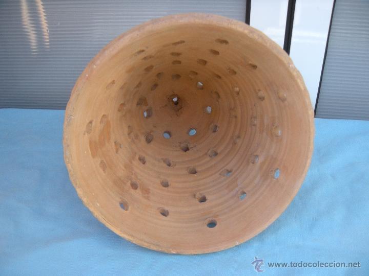 Vintage: L&Aacute;MPARA TULIPA DE TERRACOTA CON FORMA DE CAMPANA - Foto 3
