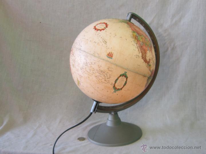 Vintage: LAMPARA CON GLOBO TERRAQUEO - Foto 3