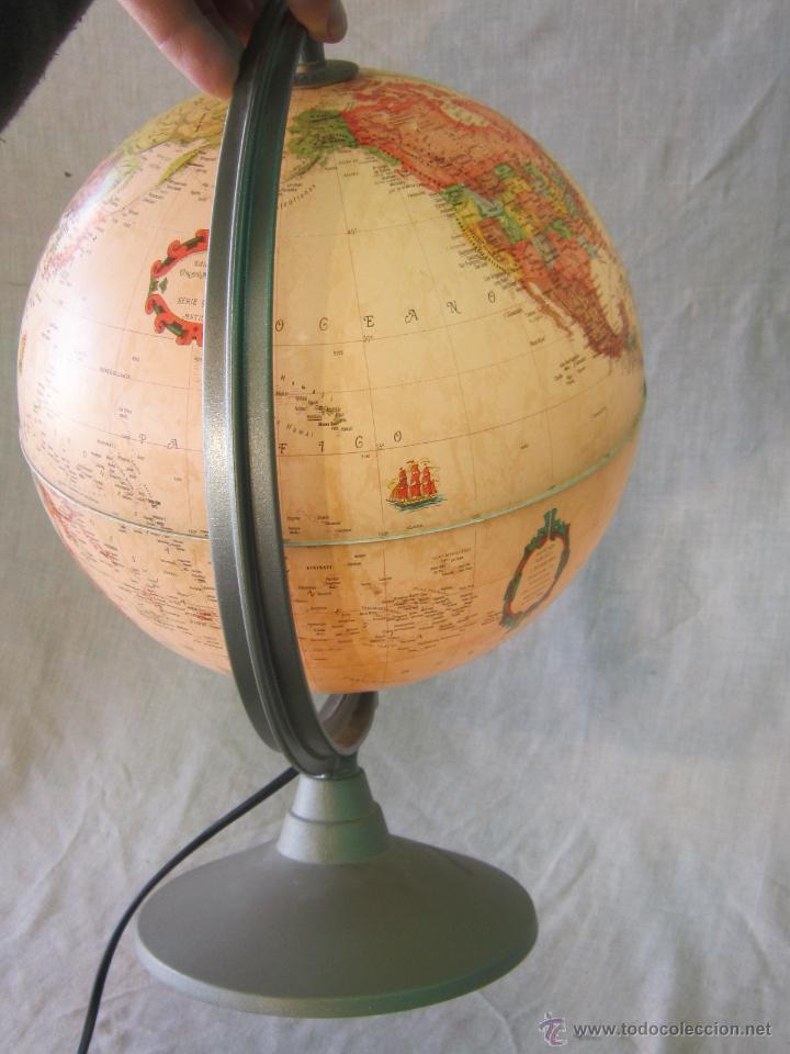 Vintage: LAMPARA CON GLOBO TERRAQUEO - Foto 5