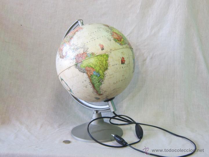 Vintage: LAMPARA CON GLOBO TERRAQUEO - Foto 6
