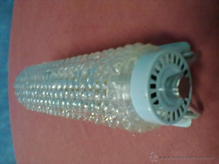 Vintage: APLIQUE METAL CROMADO E HIERRO ESMALTADO EN AZUL - Foto 2