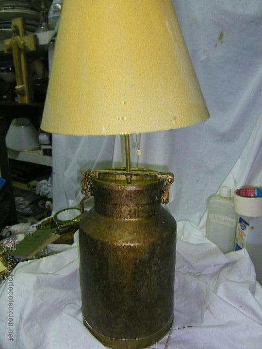 Vintage: LAMPARA DE MESA-FORMATO LECHERA - Foto 1