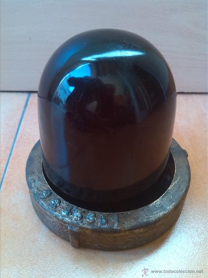 Vintage: lampara foco cristal rojo - Foto 1