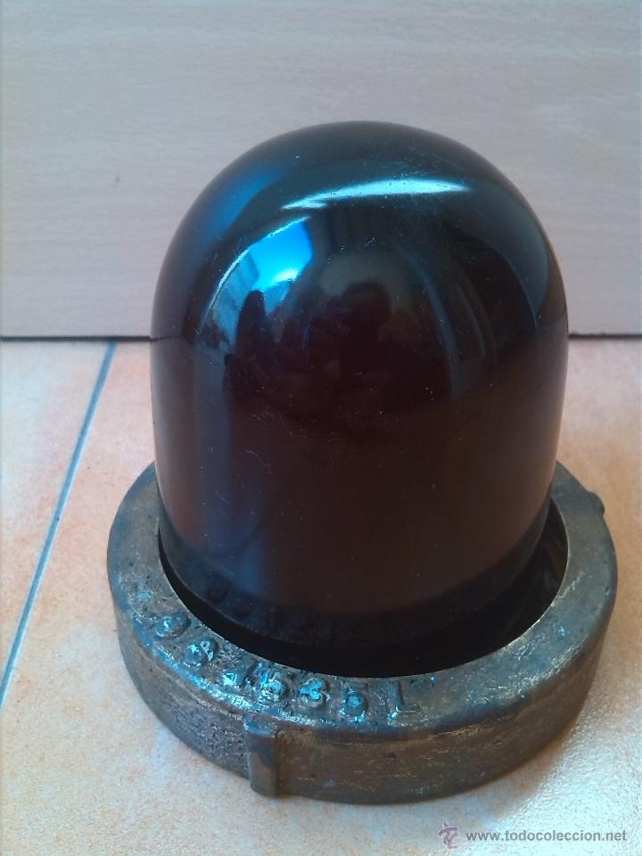 Vintage: lampara foco cristal rojo - Foto 8