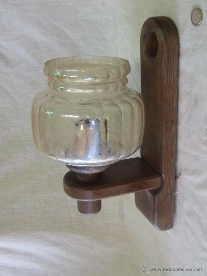 Vintage: APLIQUE EN MADERA DE ROBLE - Foto 4
