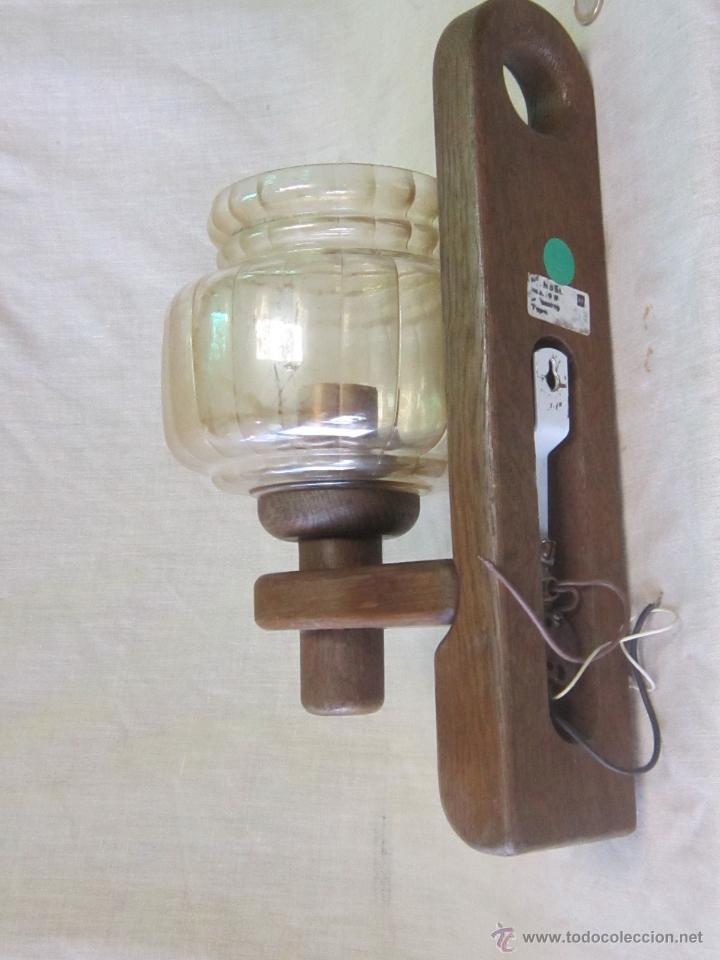 Vintage: APLIQUE EN MADERA DE ROBLE - Foto 5