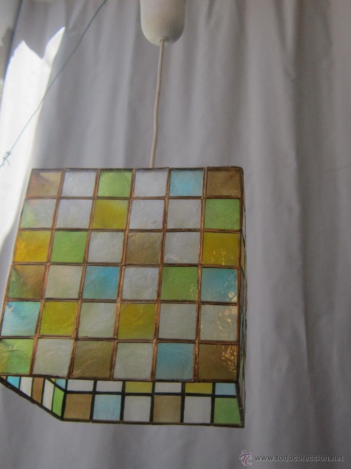 Vintage: LAMPARA DE TECHO CON CRISTALES DE PLATISCO - Foto 7