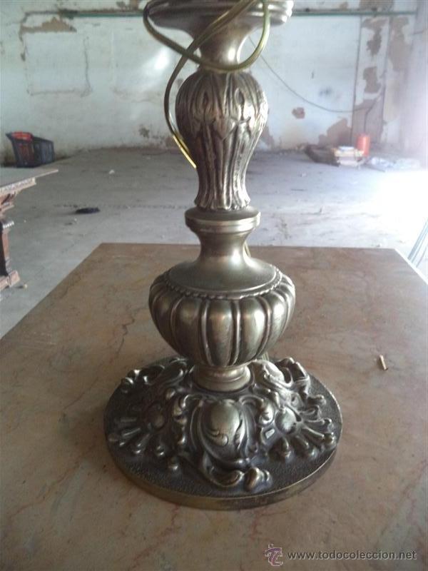 Vintage: lampara de mesillas de bronce - Foto 2