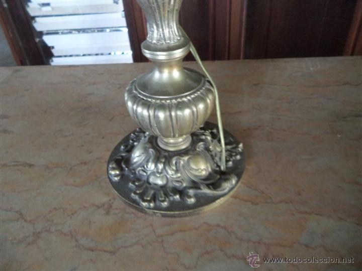 Vintage: lampara de mesillas de bronce - Foto 3