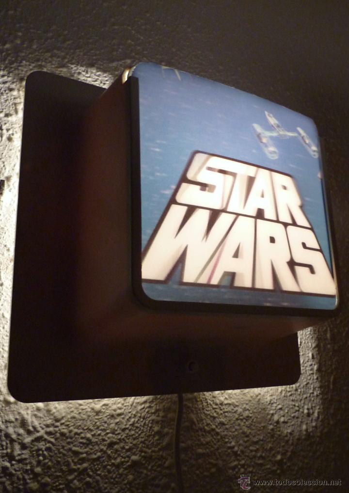 Vintage: APLIQUE PARED TEMATICA STAR WARS- 5 LAMINAS - Foto 2