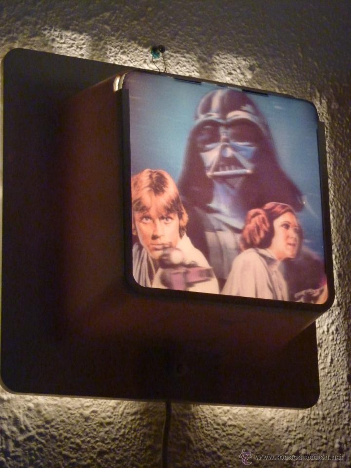 Vintage: APLIQUE PARED TEMATICA STAR WARS- 5 LAMINAS - Foto 3