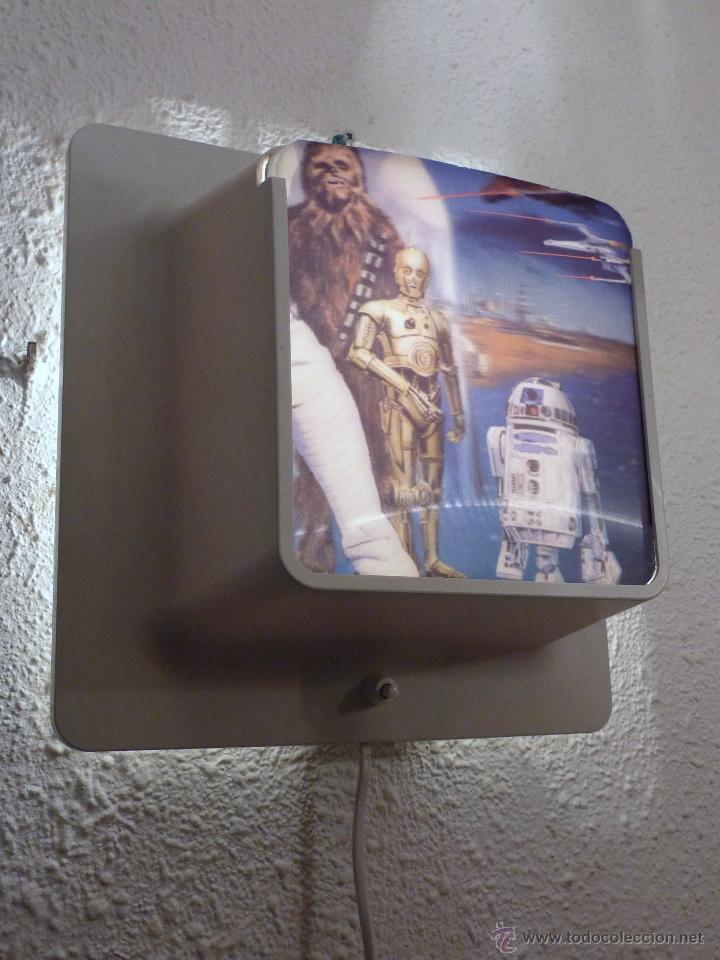 Vintage: APLIQUE PARED TEMATICA STAR WARS- 5 LAMINAS - Foto 4