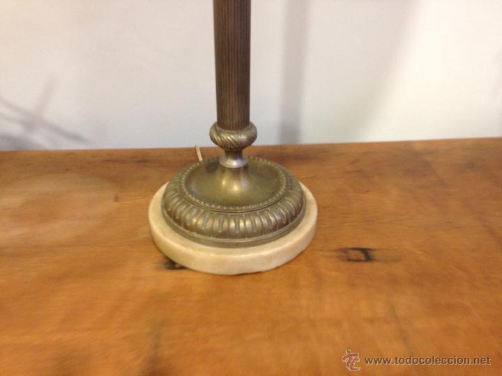 Vintage: L&aacute;mpara de bronce - Foto 2