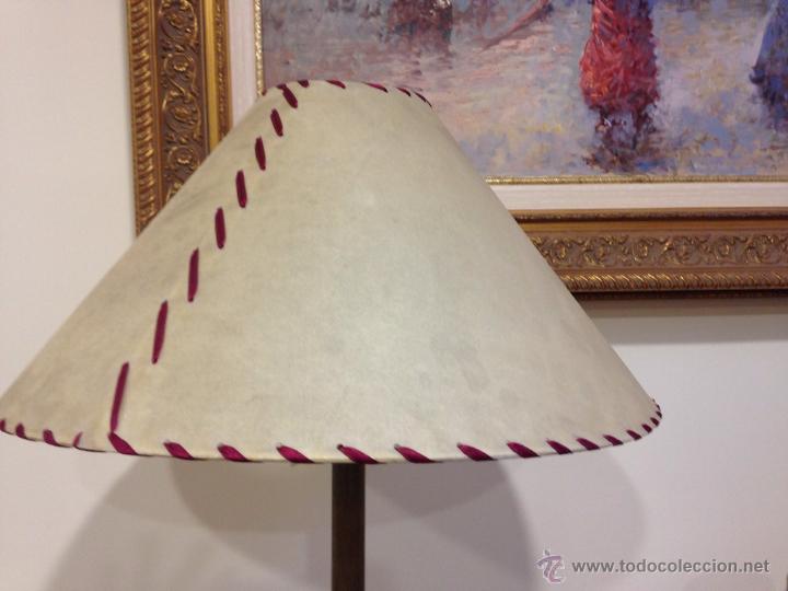 Vintage: L&aacute;mpara de bronce - Foto 3