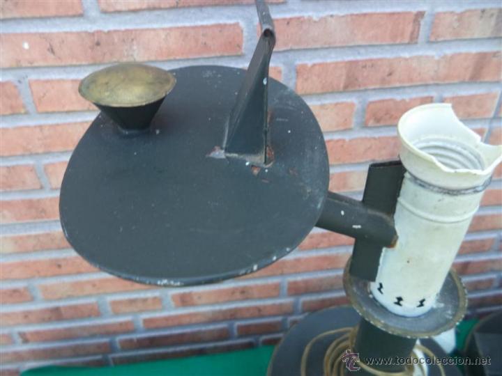 Vintage: lampara de metal sobremesa - Foto 2
